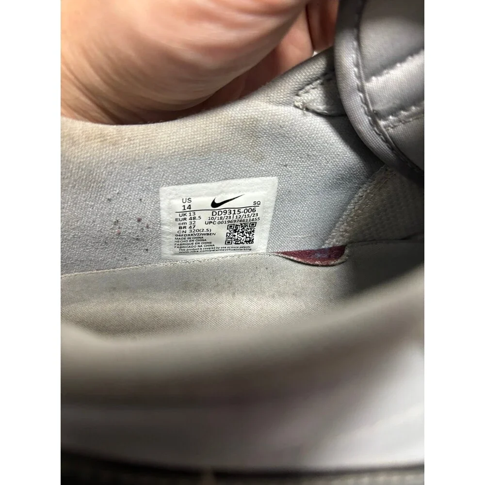 Nike Air Jordan 1 Low Golf Wolf Grey Men's Size 14 DD9315-006